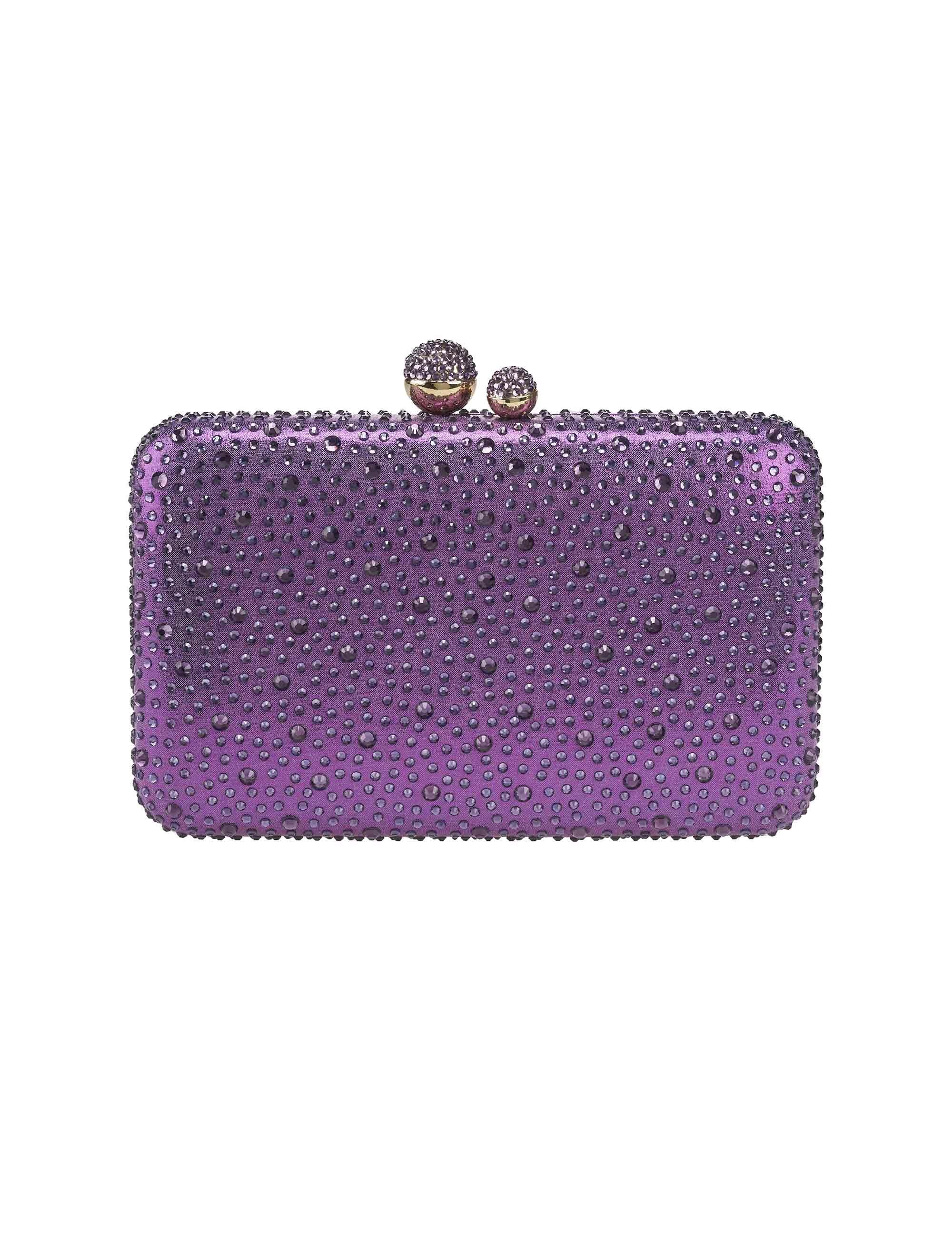 Borse donna in strass viola con tracolla Donna ACD046 AMETISTA