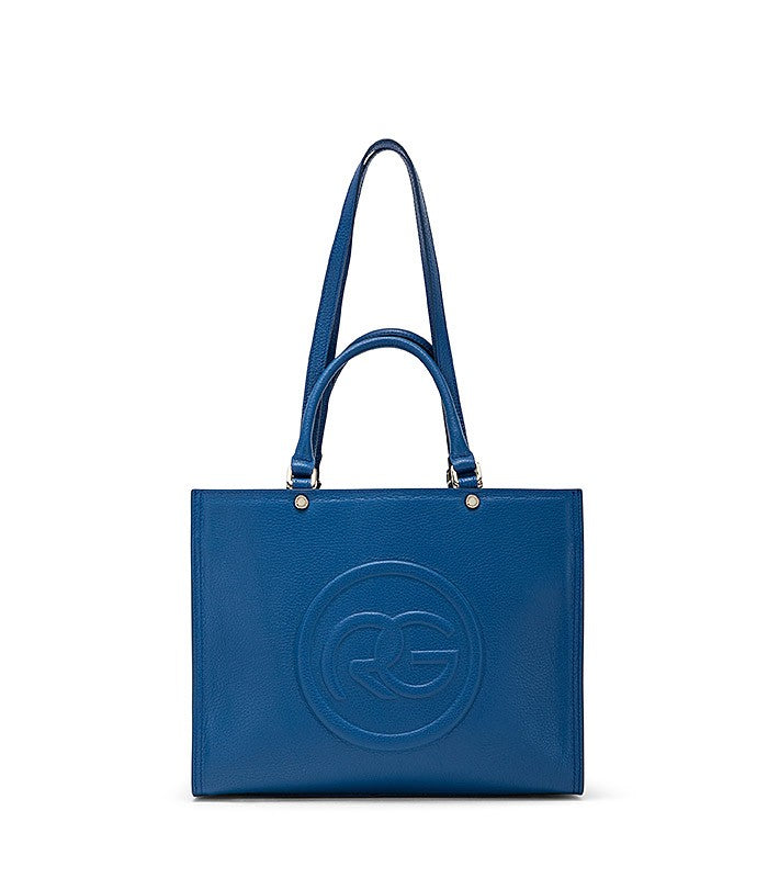 Borse Roberta medium in pelle blu