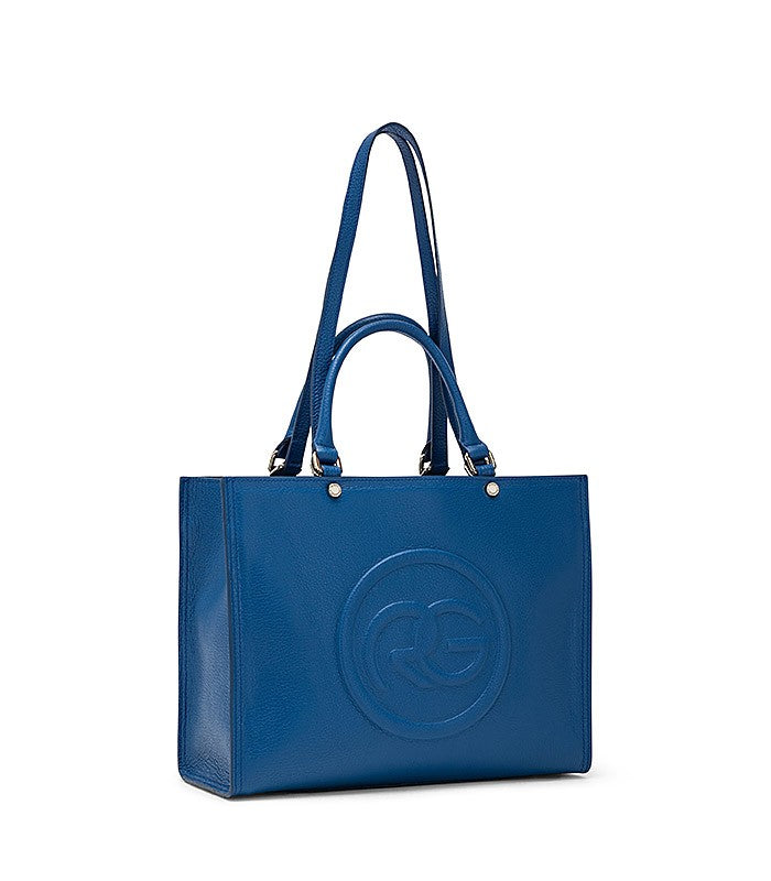 Borse Roberta medium in pelle blu