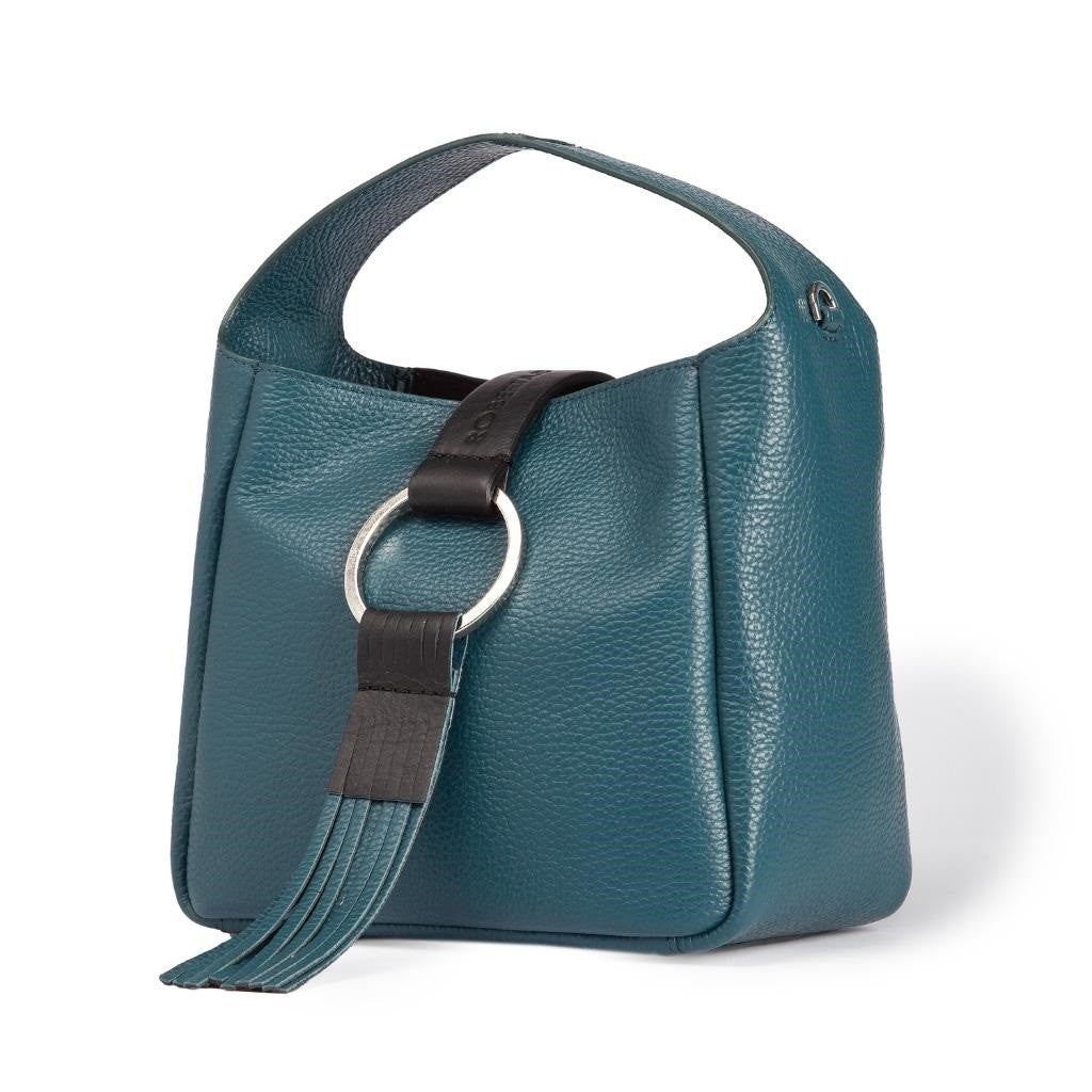 Borse Samanta Hobo Small in Pelle Verde