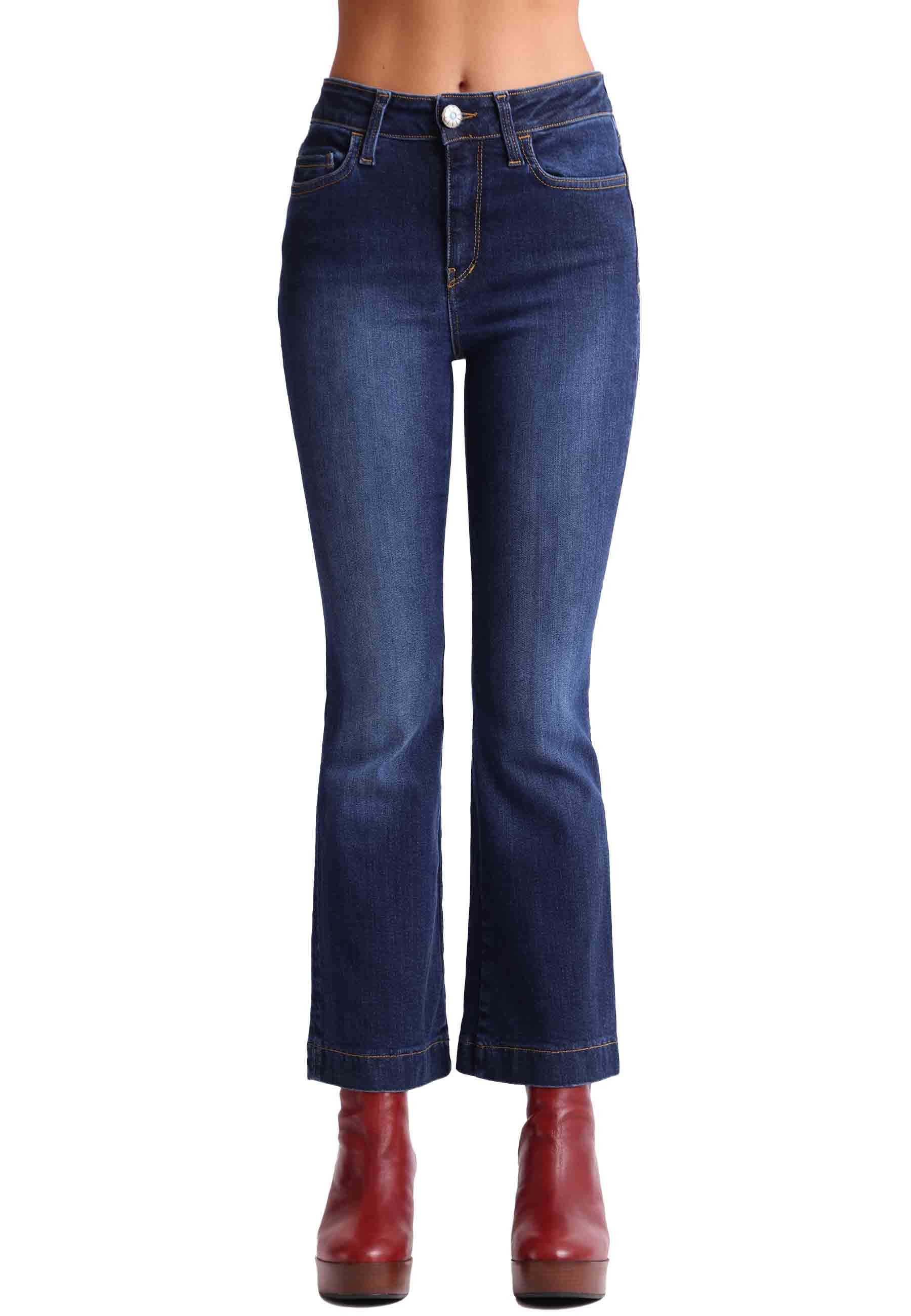 Mia sissy women's jeans in flared stretch denim