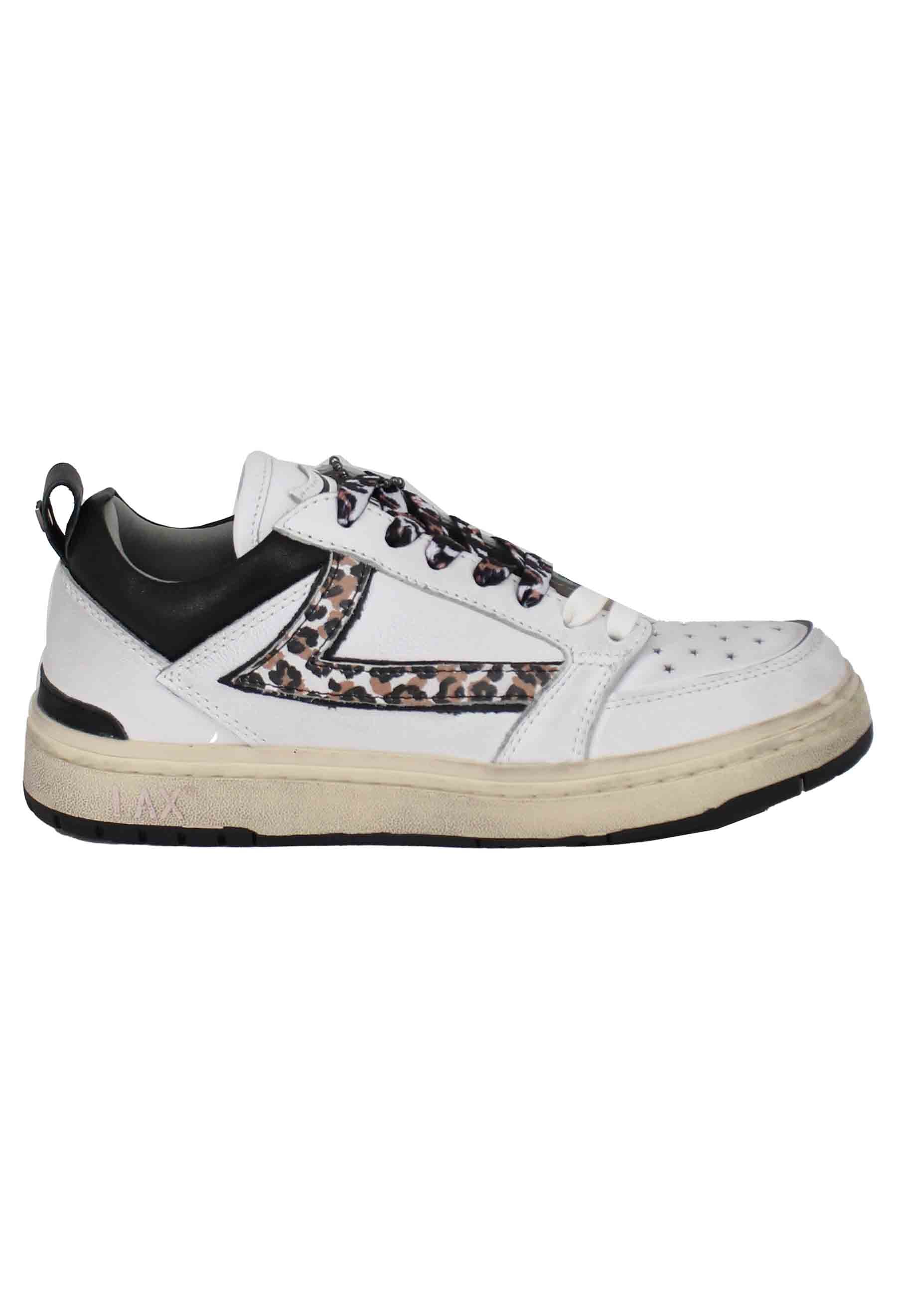 Spatarella Sneakers donna Starlight Animalier in pelle bianca