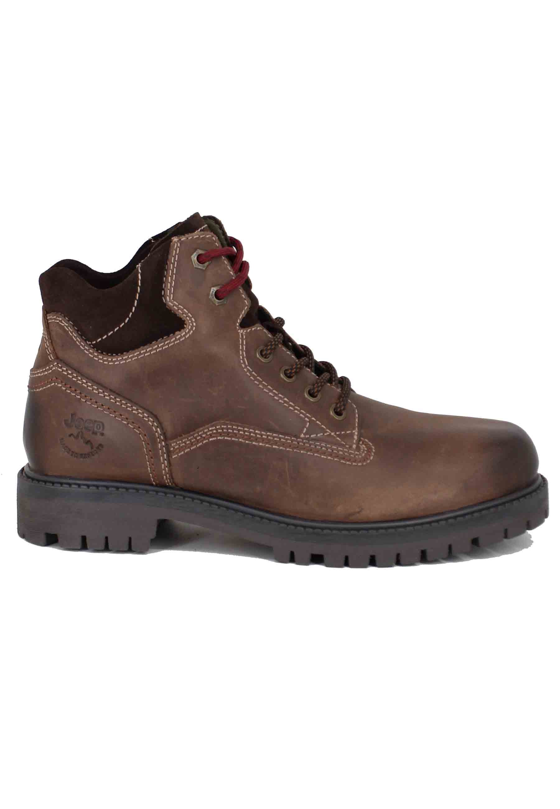 Willys men's traking boots in dark brown oiled leather