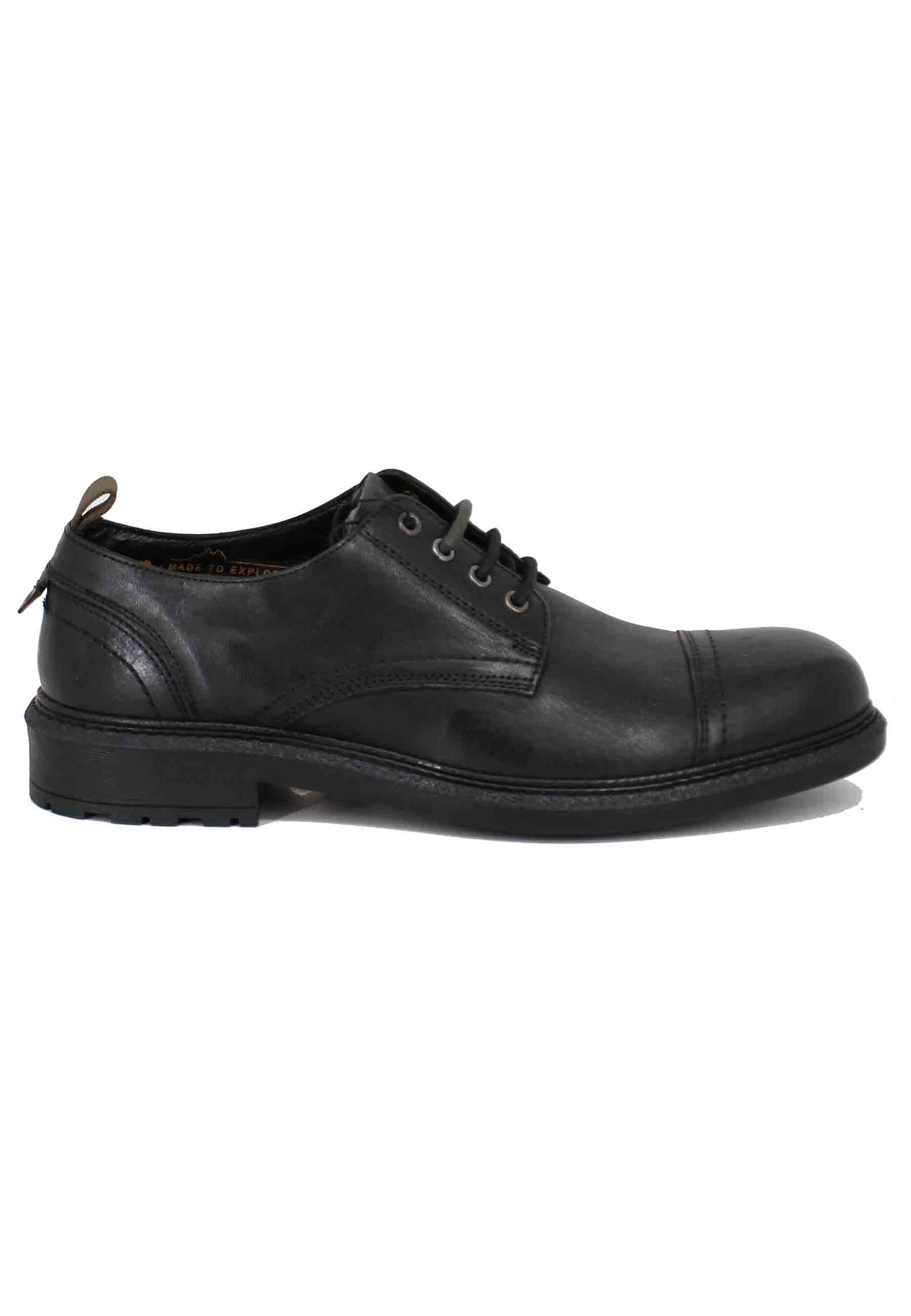 Maywood men's black leather lace-ups