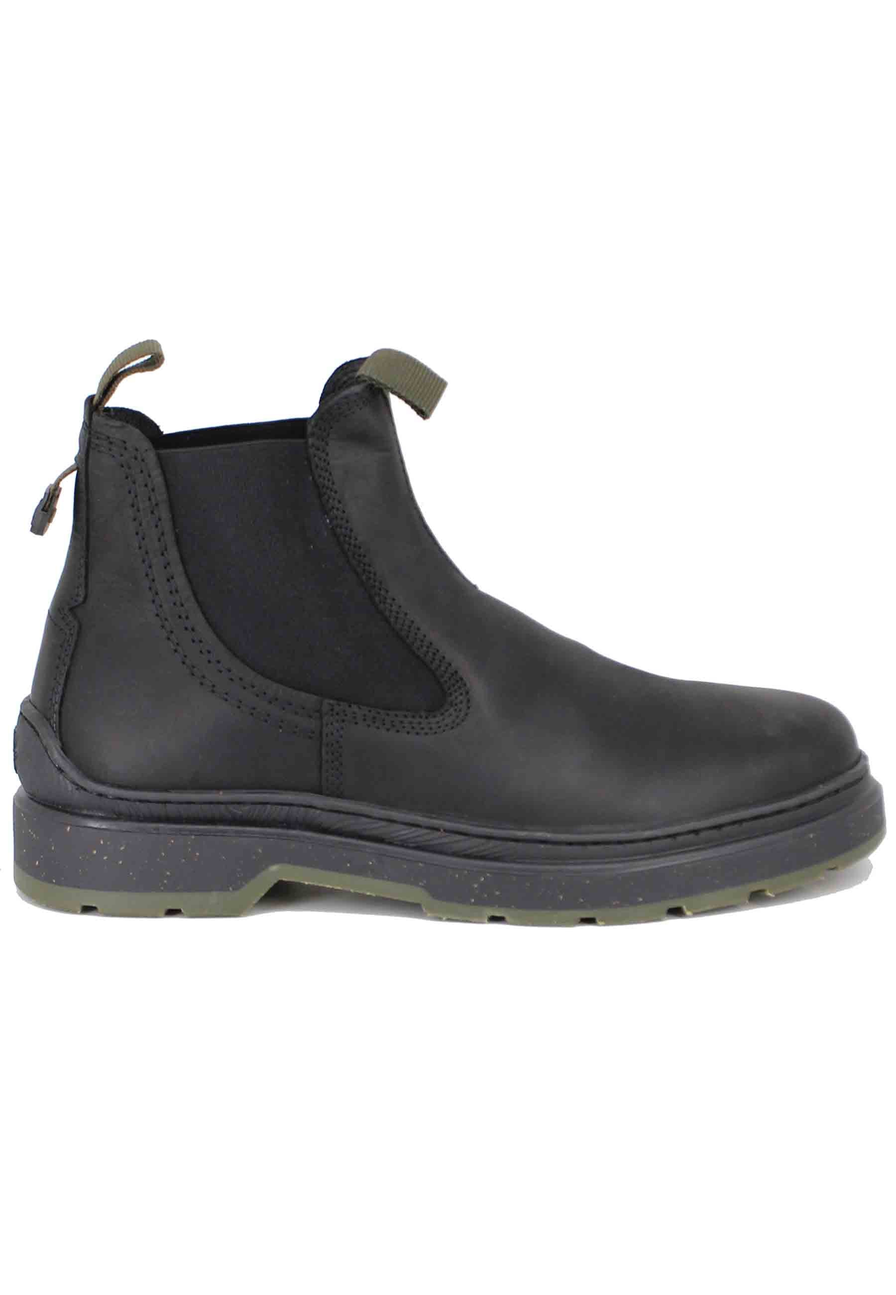 Men's chelsea boot in black vintage leather Red Rock