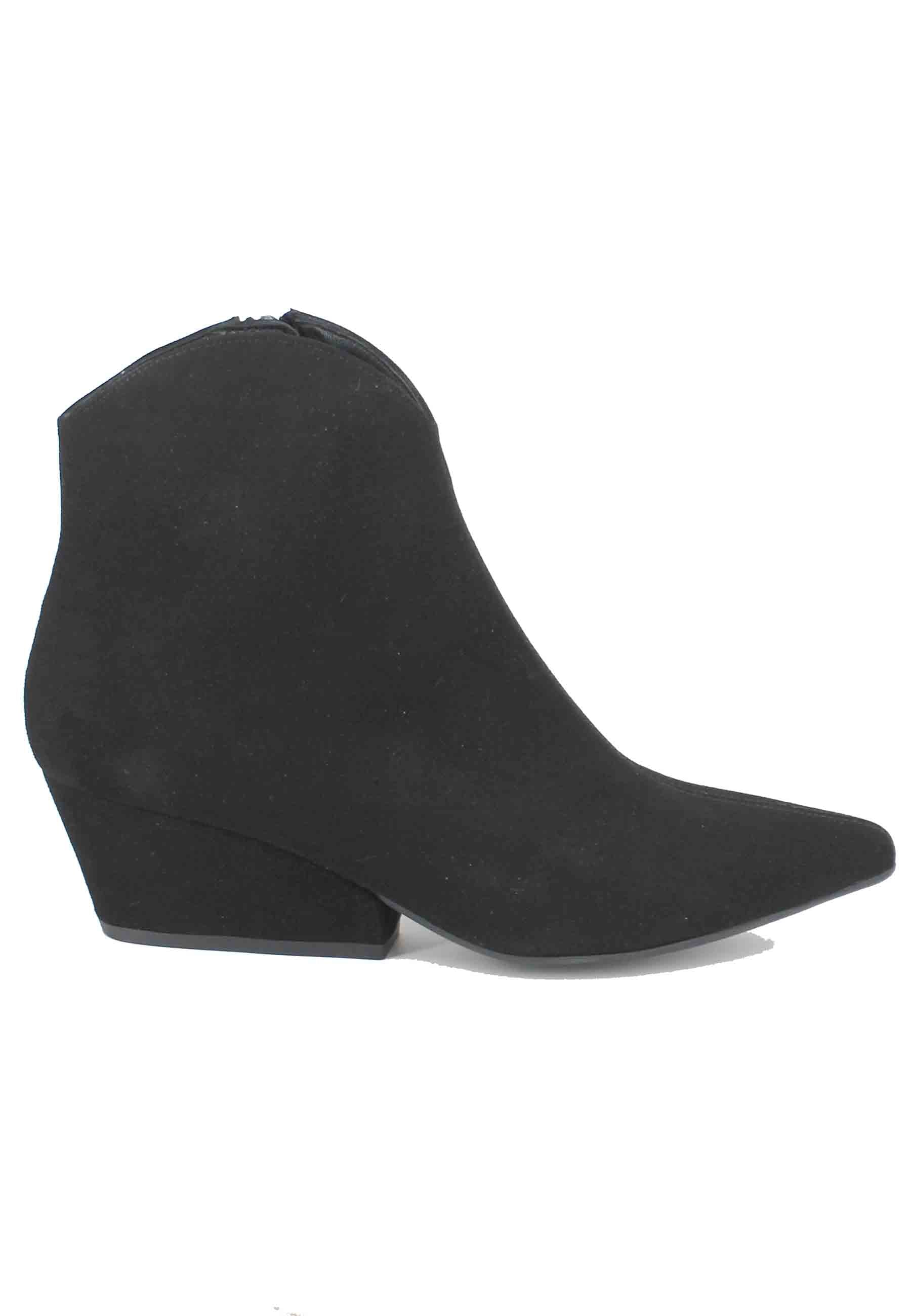 Bottines femme Taxani en daim noir