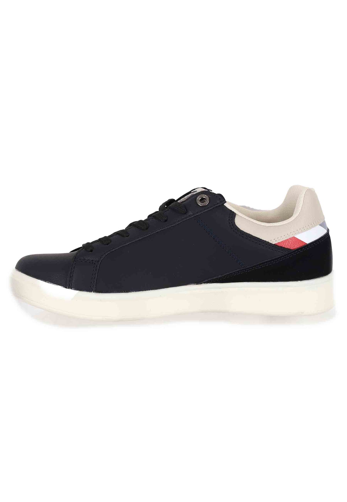 Sneakers uomo in eco pelle nero ROKKO001B BLK-WHI01 U.S. Polo Assn. 