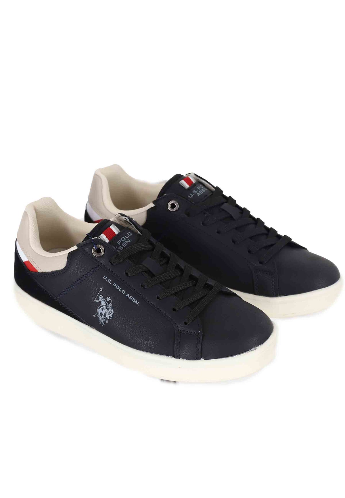 Sneakers uomo in eco pelle nero ROKKO001B BLK-WHI01 U.S. Polo Assn. 