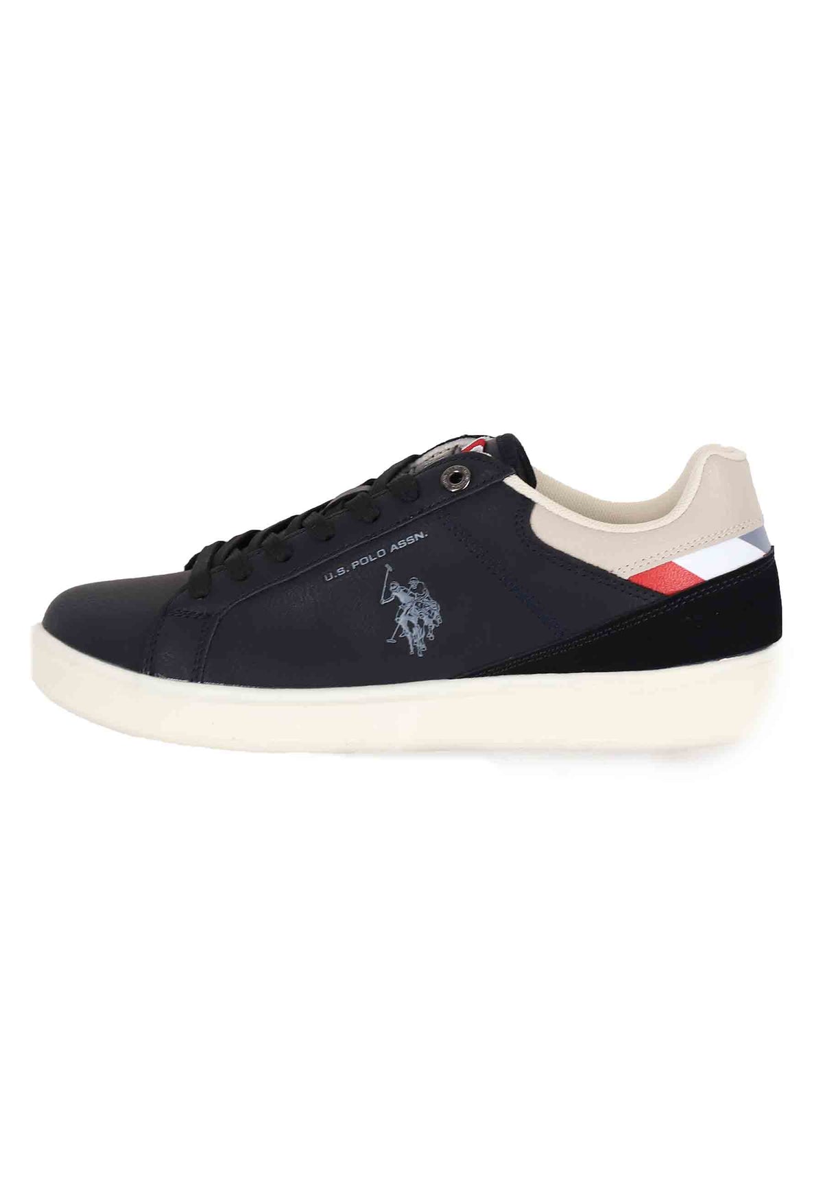 Sneakers uomo in eco pelle nero ROKKO001B BLK-WHI01 U.S. Polo Assn. 