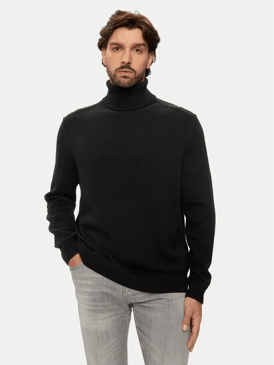 Pullover Armani Exchange a collo alto nero