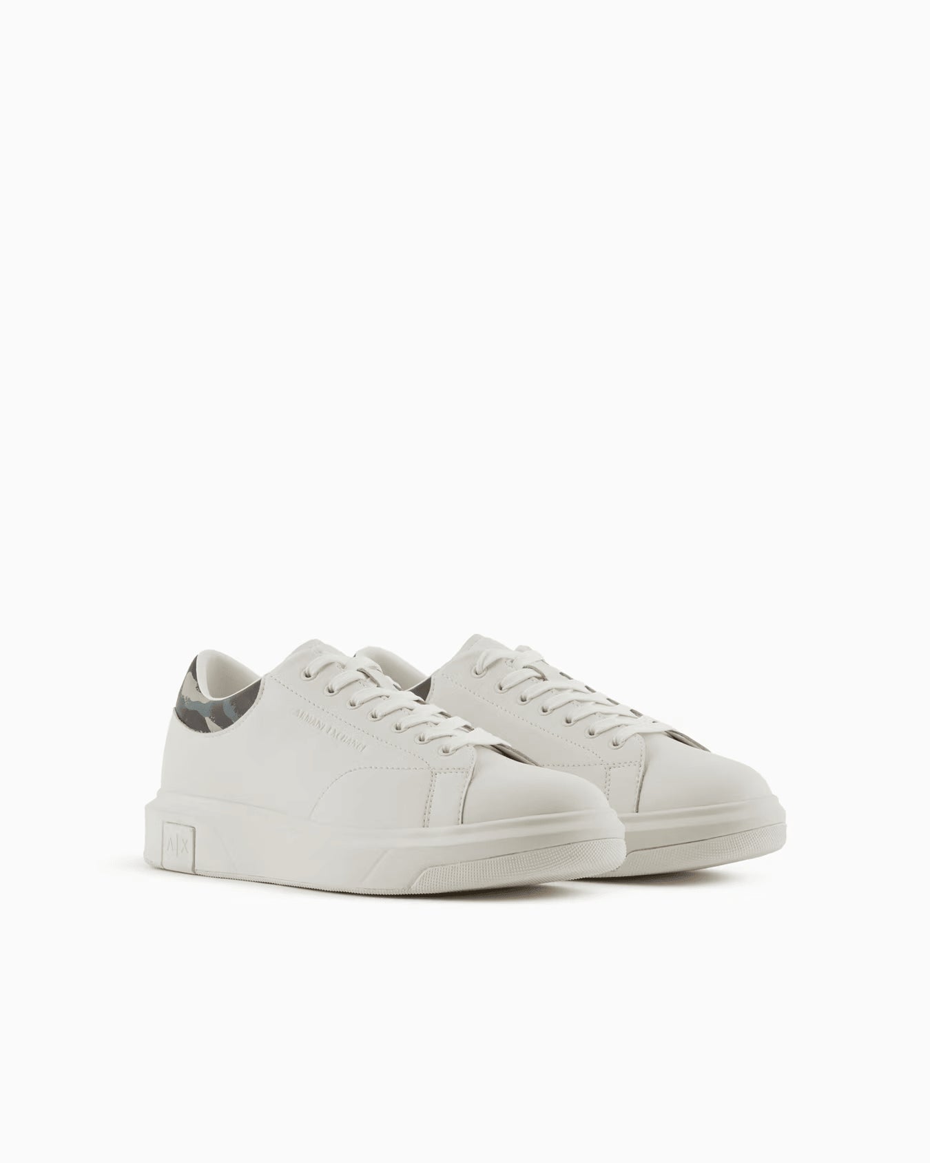 Sneakers uomo in pelle bianca