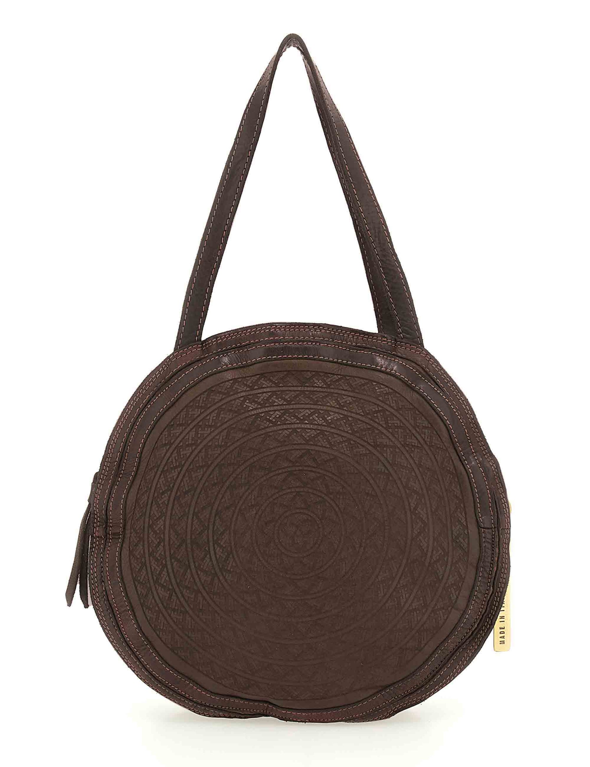 Elettra Women's Brown Leather Shoulder Bags