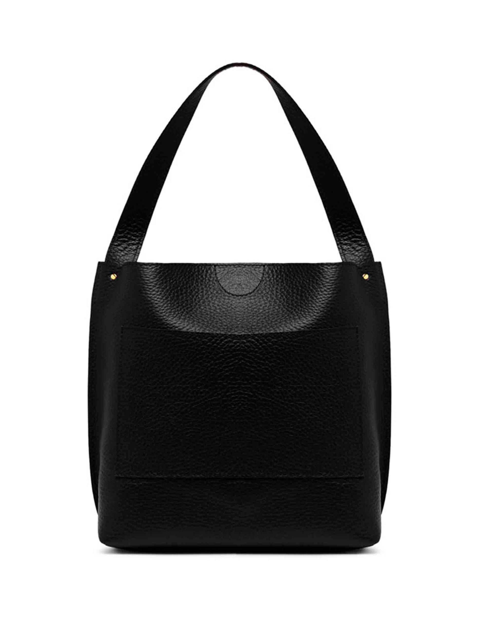 Egle Women's Shoulder Bags in Black Leather