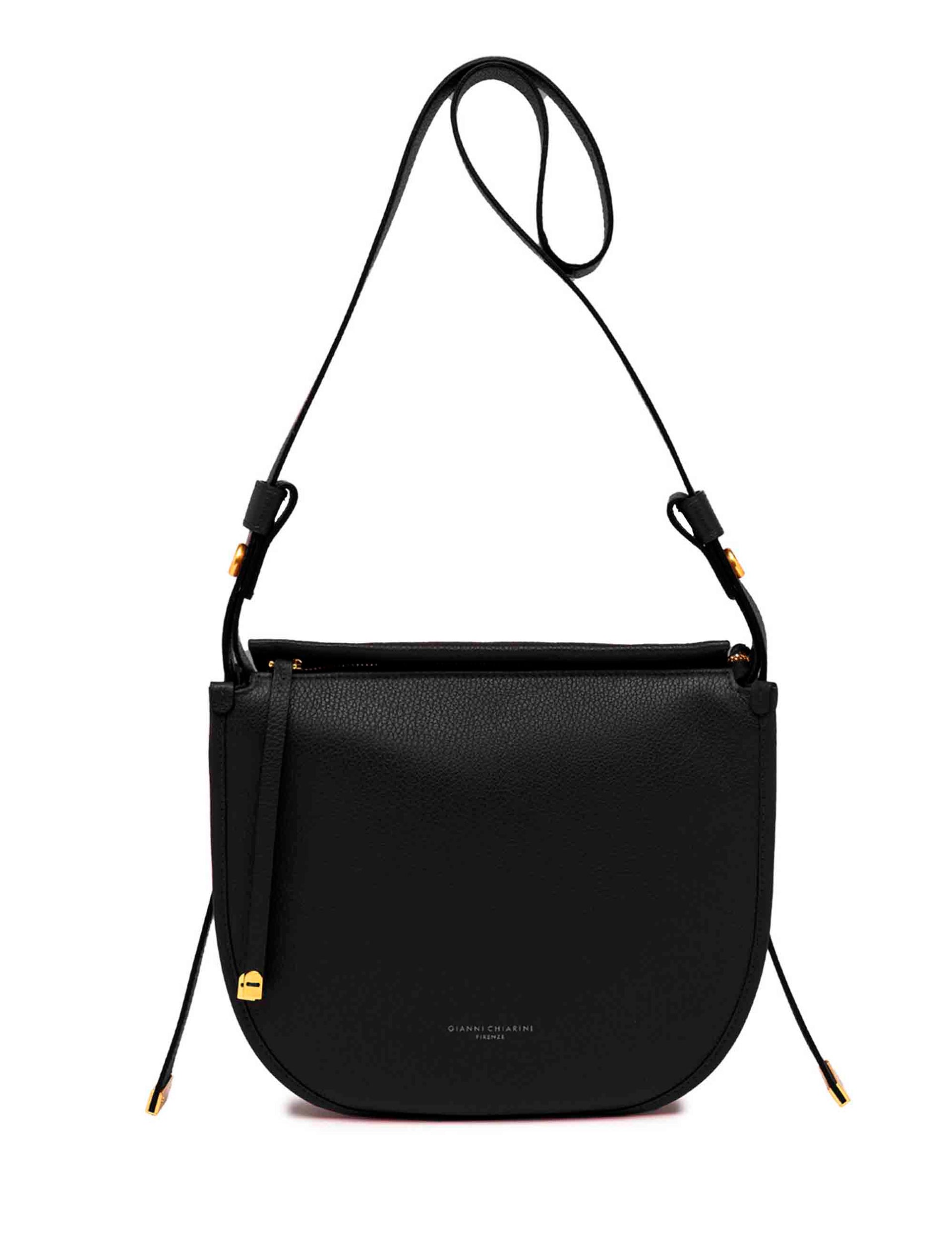 Ginevra women's shoulder bags in black leather