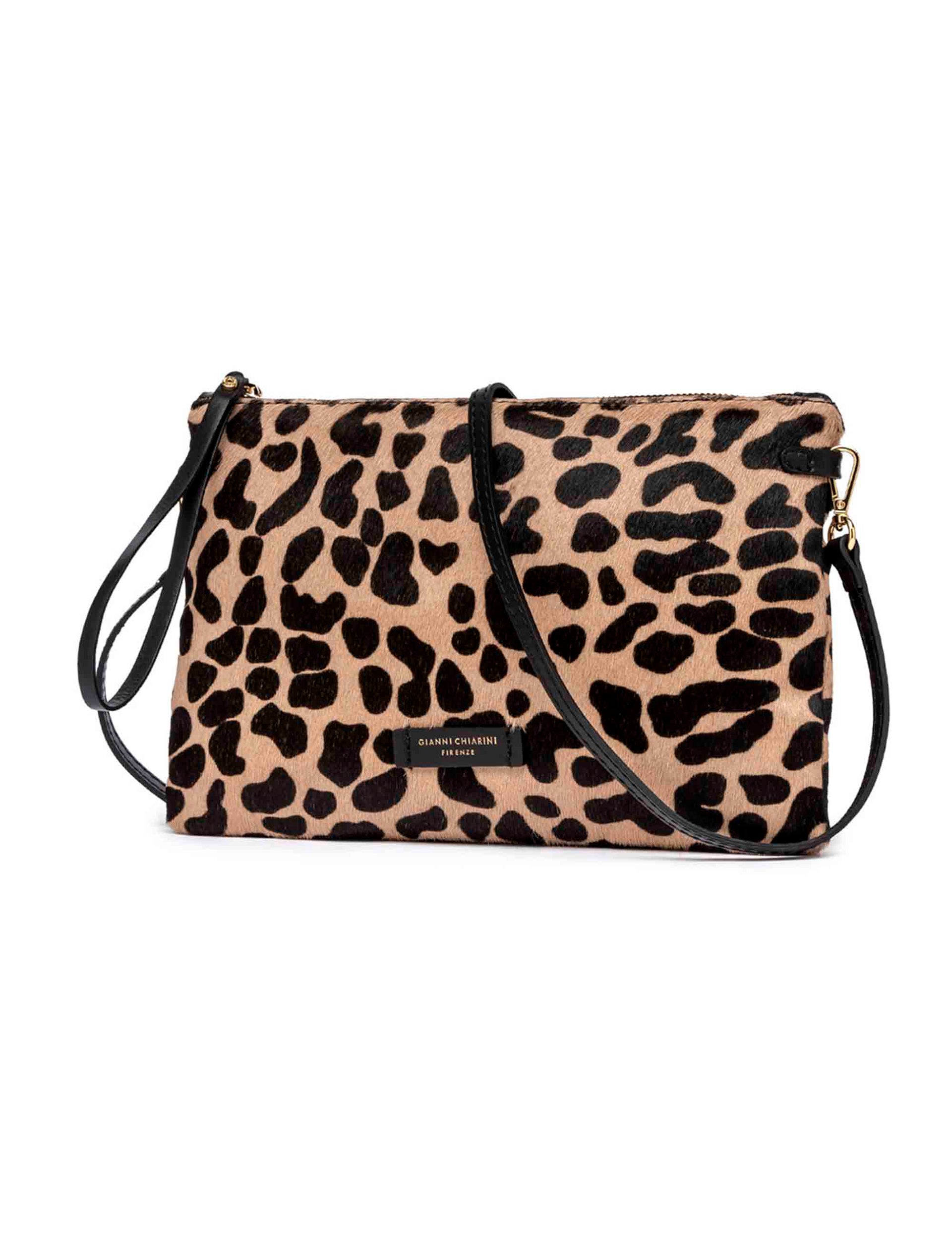 Borse pochette donna Hermy in cavallino leo