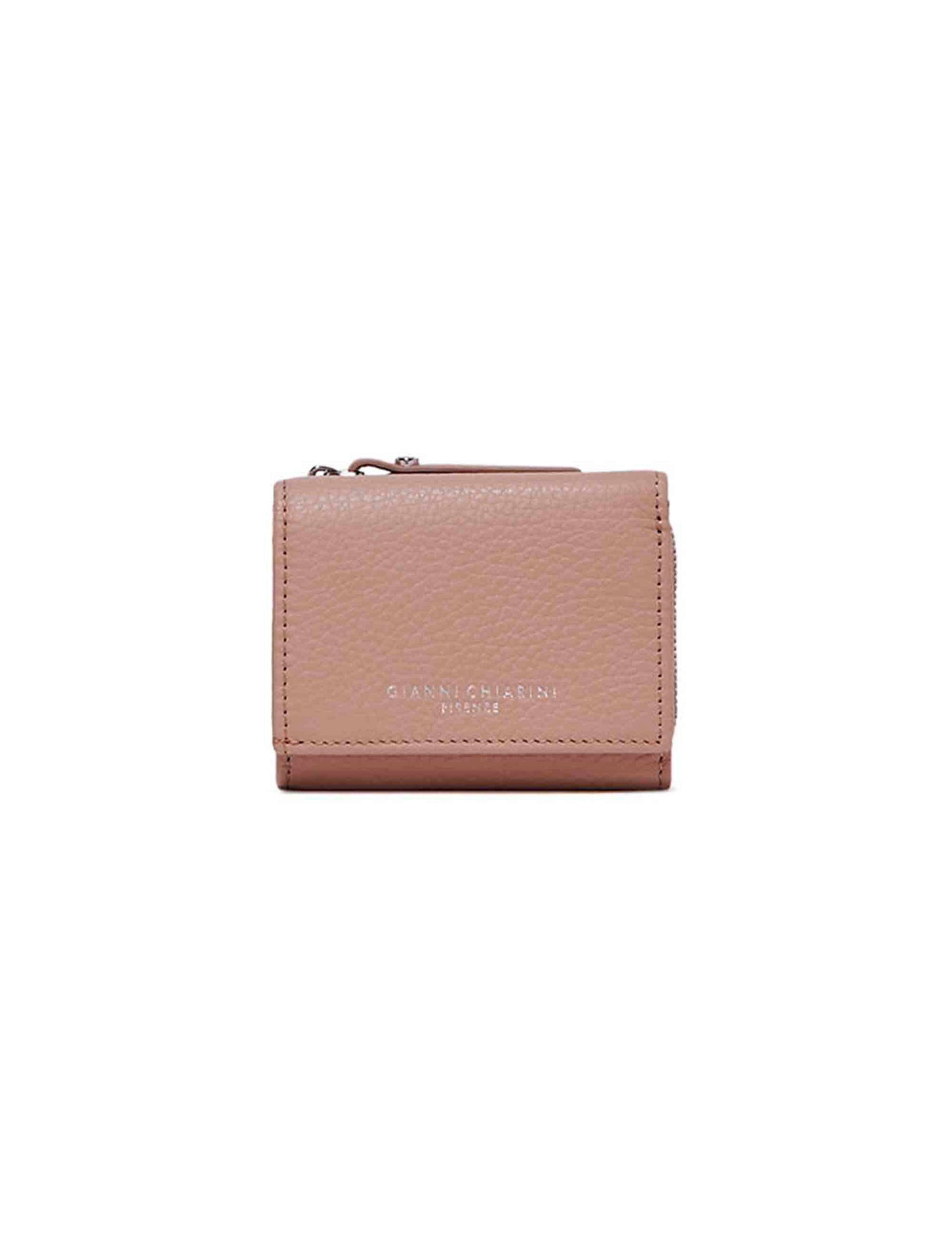 Taupe Leather Women's Wallet