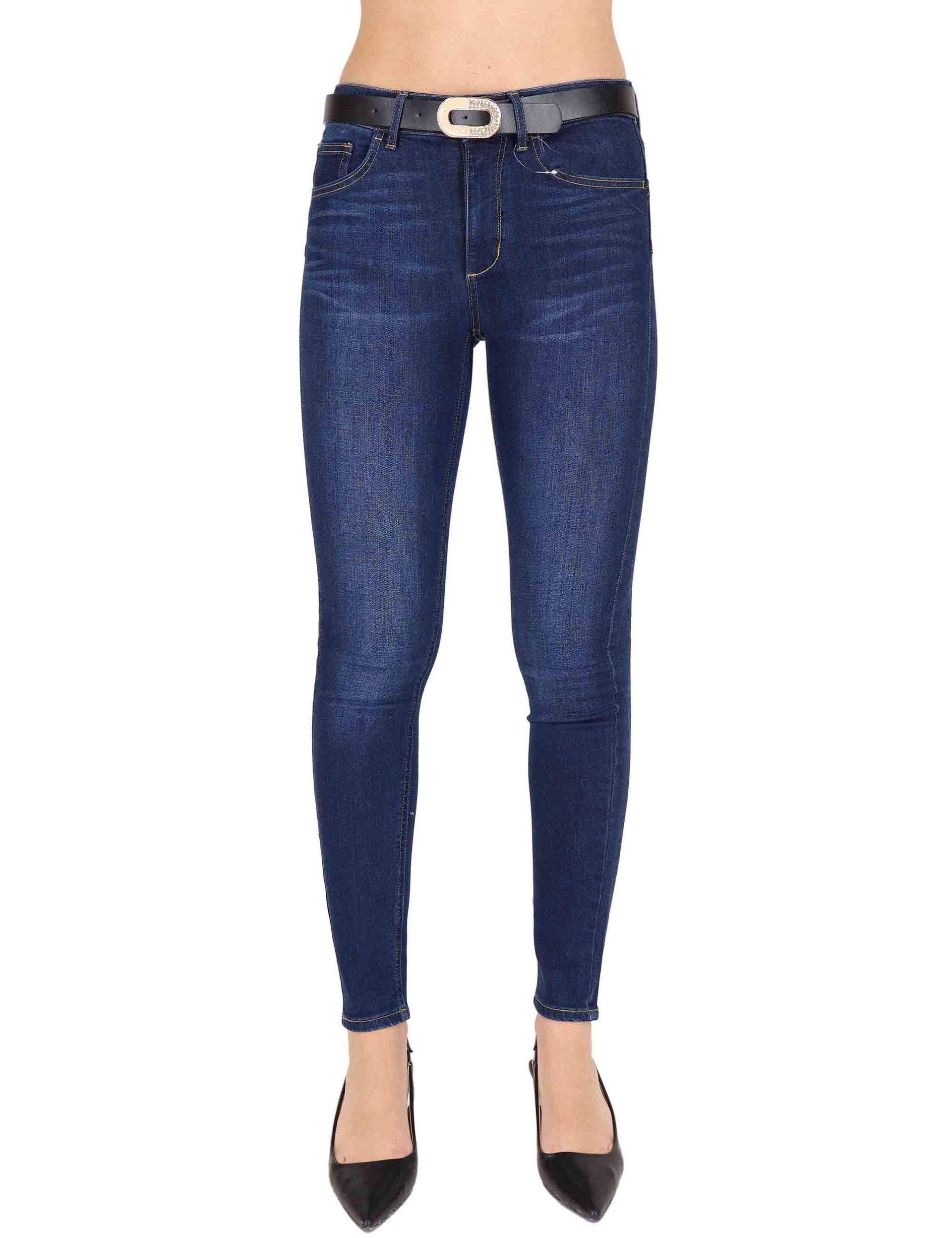 Jeans donna in cotone stretch denim