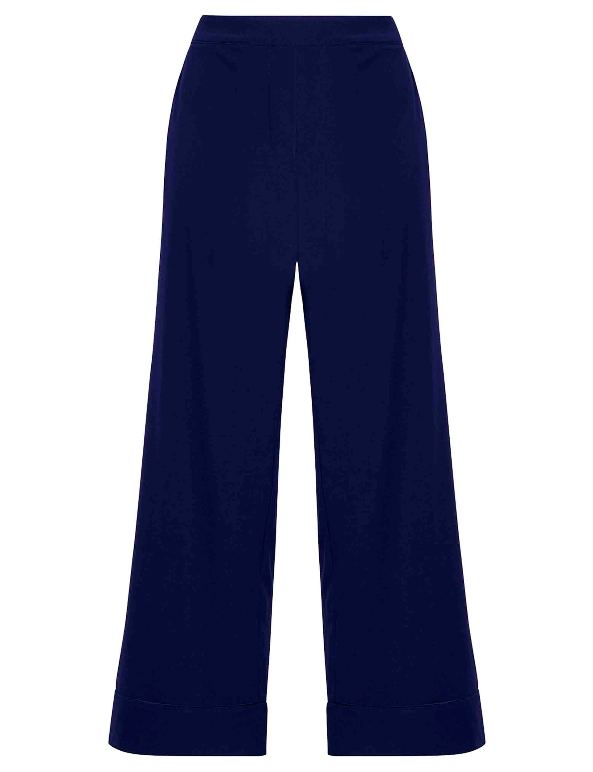 Pantaloni donna Tecno in jersey blu scuro