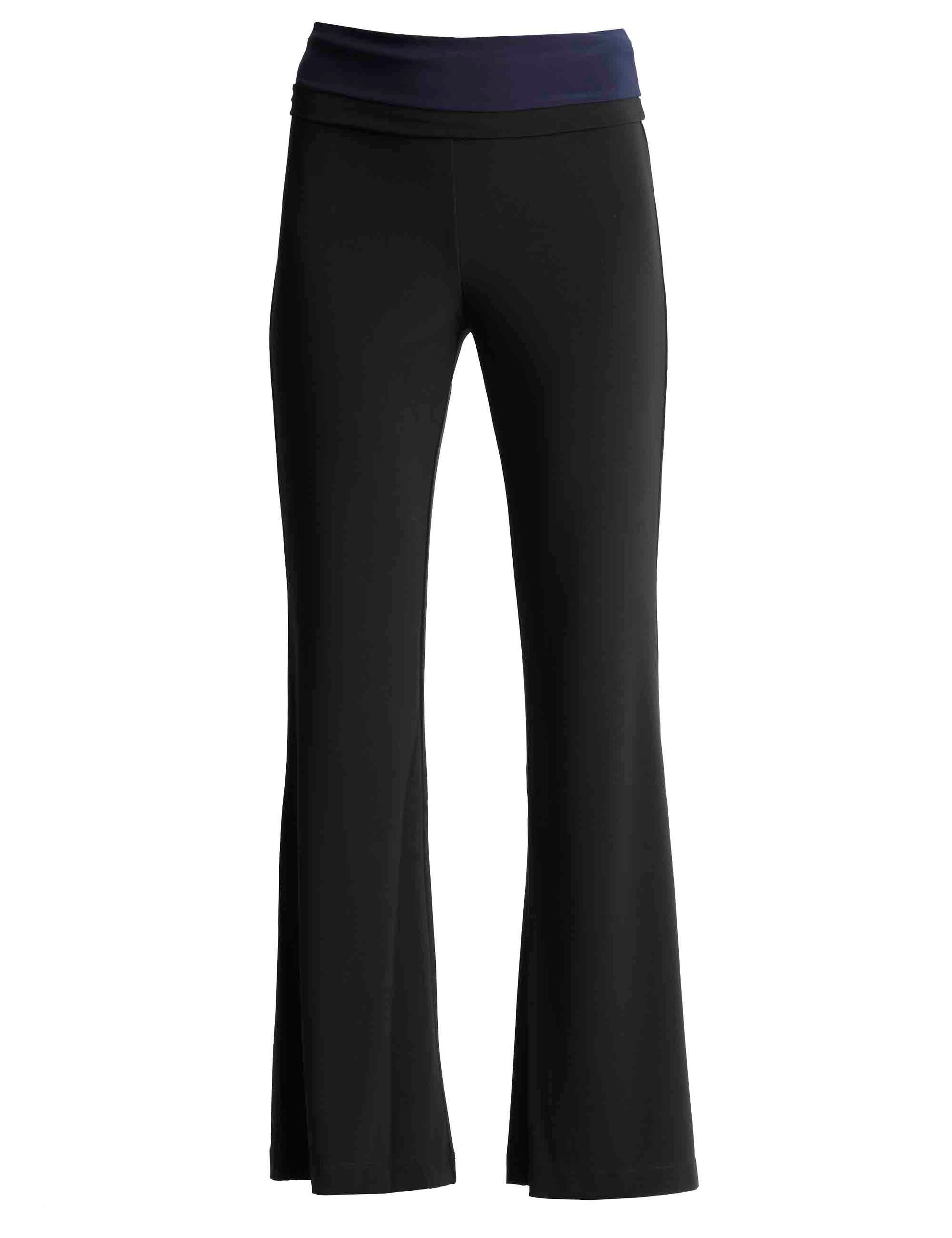 Pantaloni donna Tecno in jersey nero