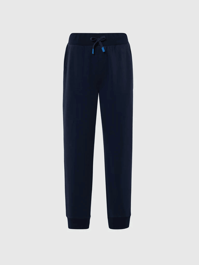 Pantaloni uomo in cotone spazzolato blu