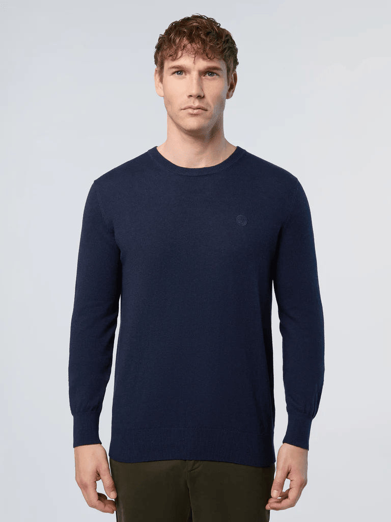 Maglie uomo in misto cotone blu