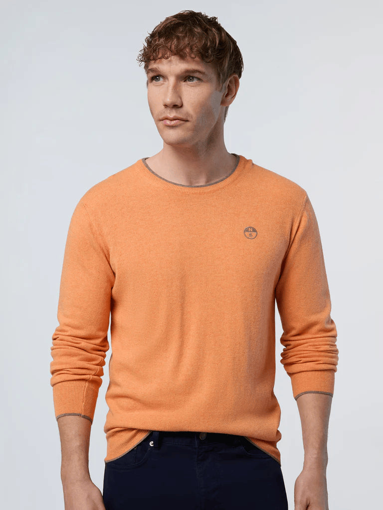 Maglioni uomo eco cashmere arancio