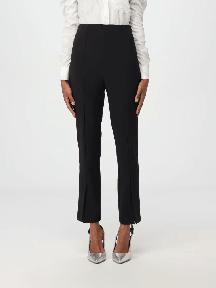 Pantaloni donna in crepe nero