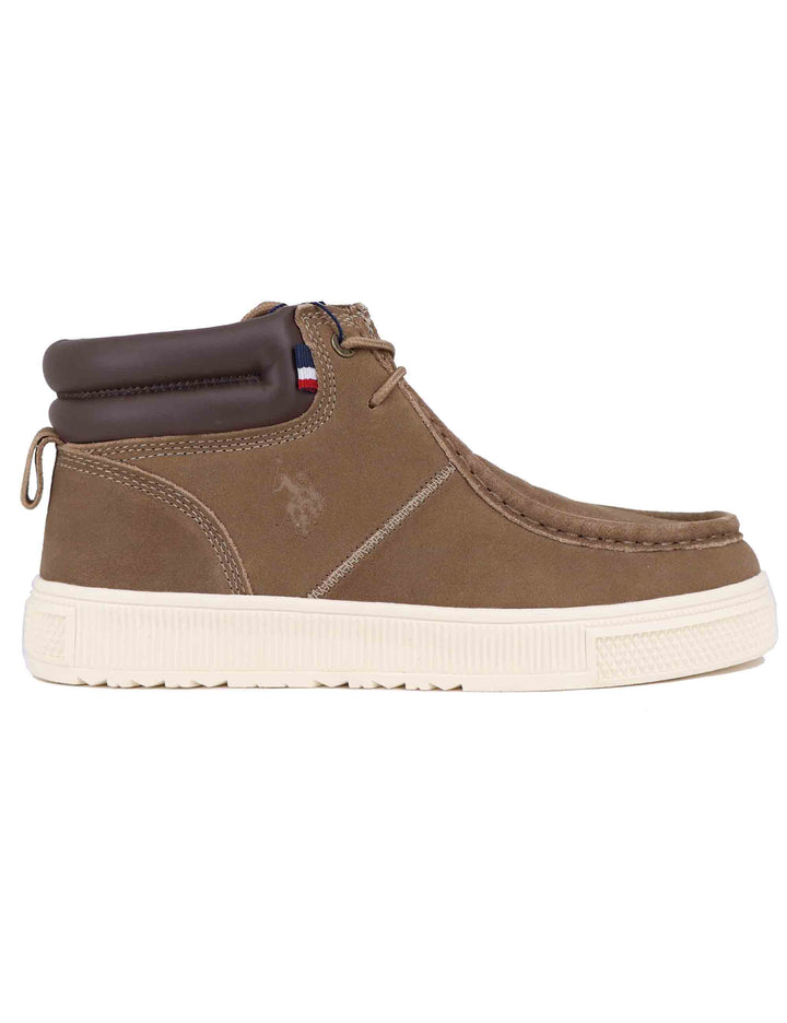 Stivaletti vegan uomo in eco camoscio cuoio BAYAR003M DSY2/TA U.S. Polo Assn. 