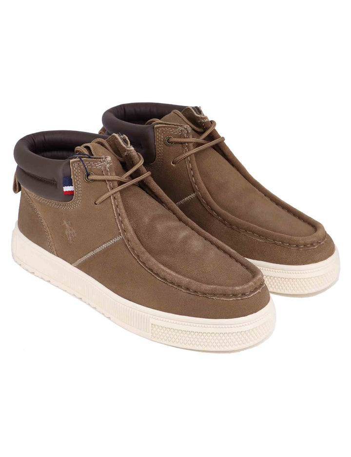 Stivaletti vegan uomo in eco camoscio cuoio BAYAR003M DSY2/TA U.S. Polo Assn. 