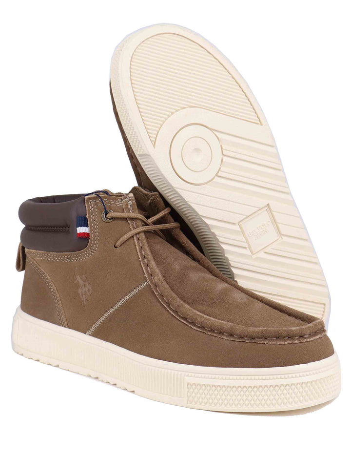 Stivaletti vegan uomo in eco camoscio cuoio BAYAR003M DSY2/TA U.S. Polo Assn. 
