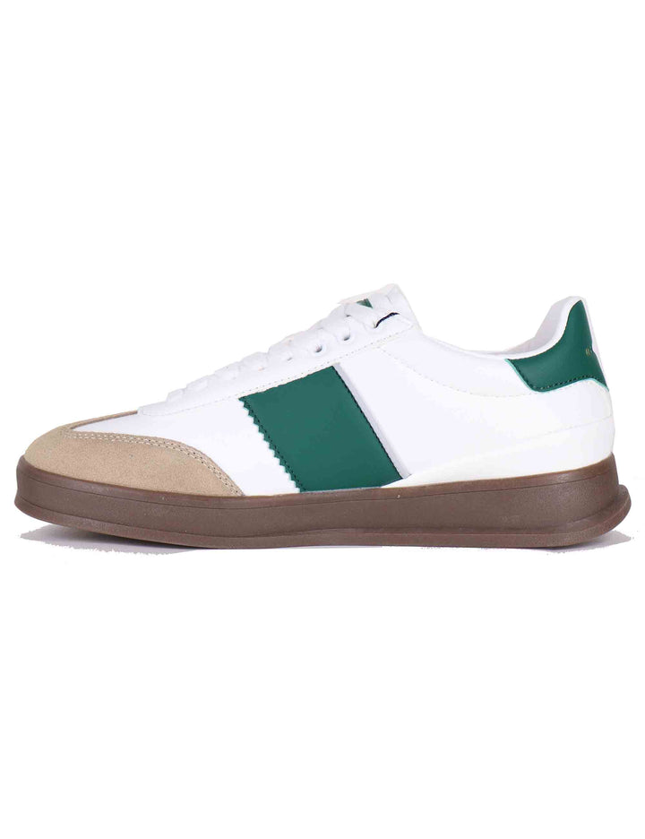 Sneakers uomo in eco pelle bianca CAMPY001M GRE01 U.S. Polo Assn. 