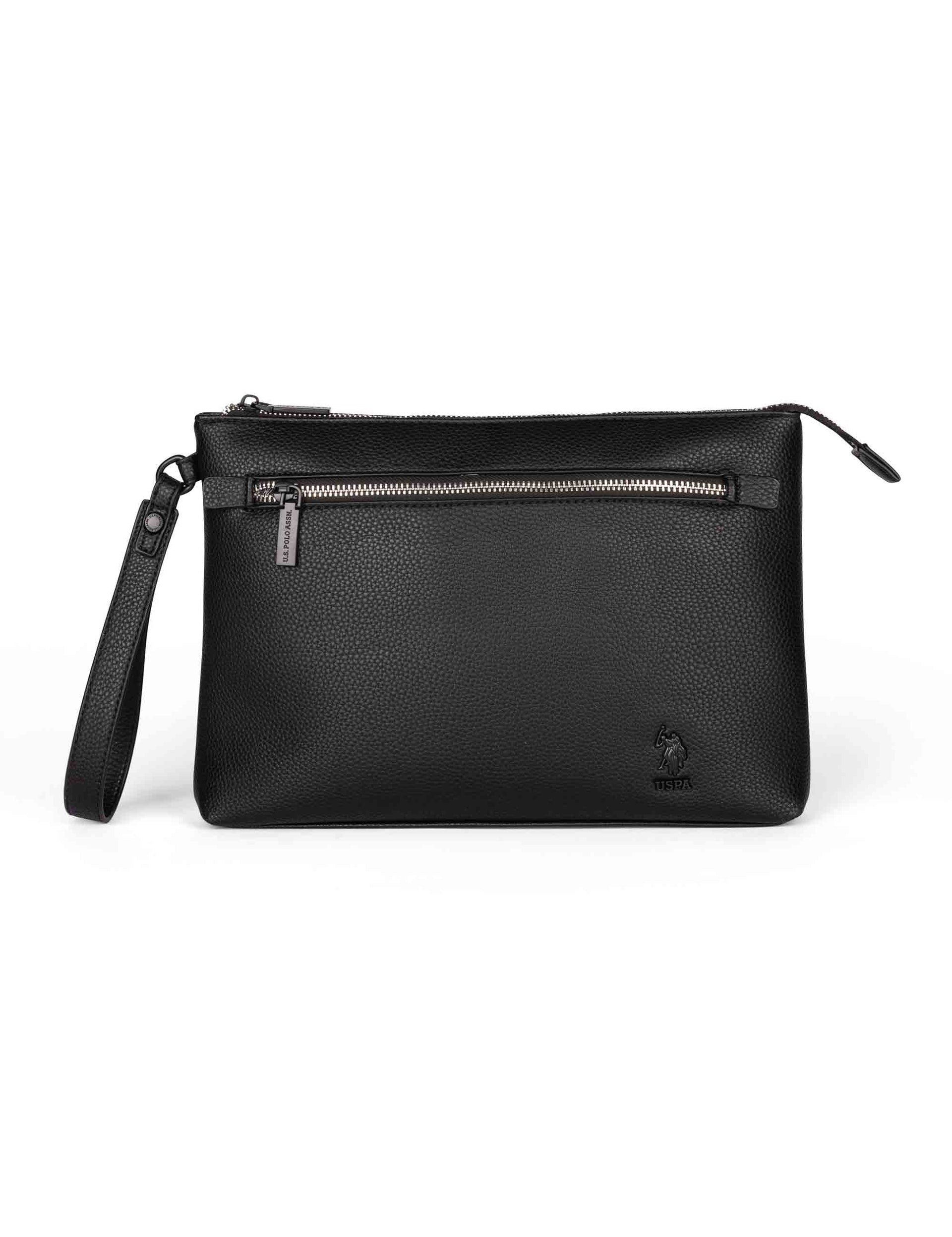 Seattle men's bags in black eco leather