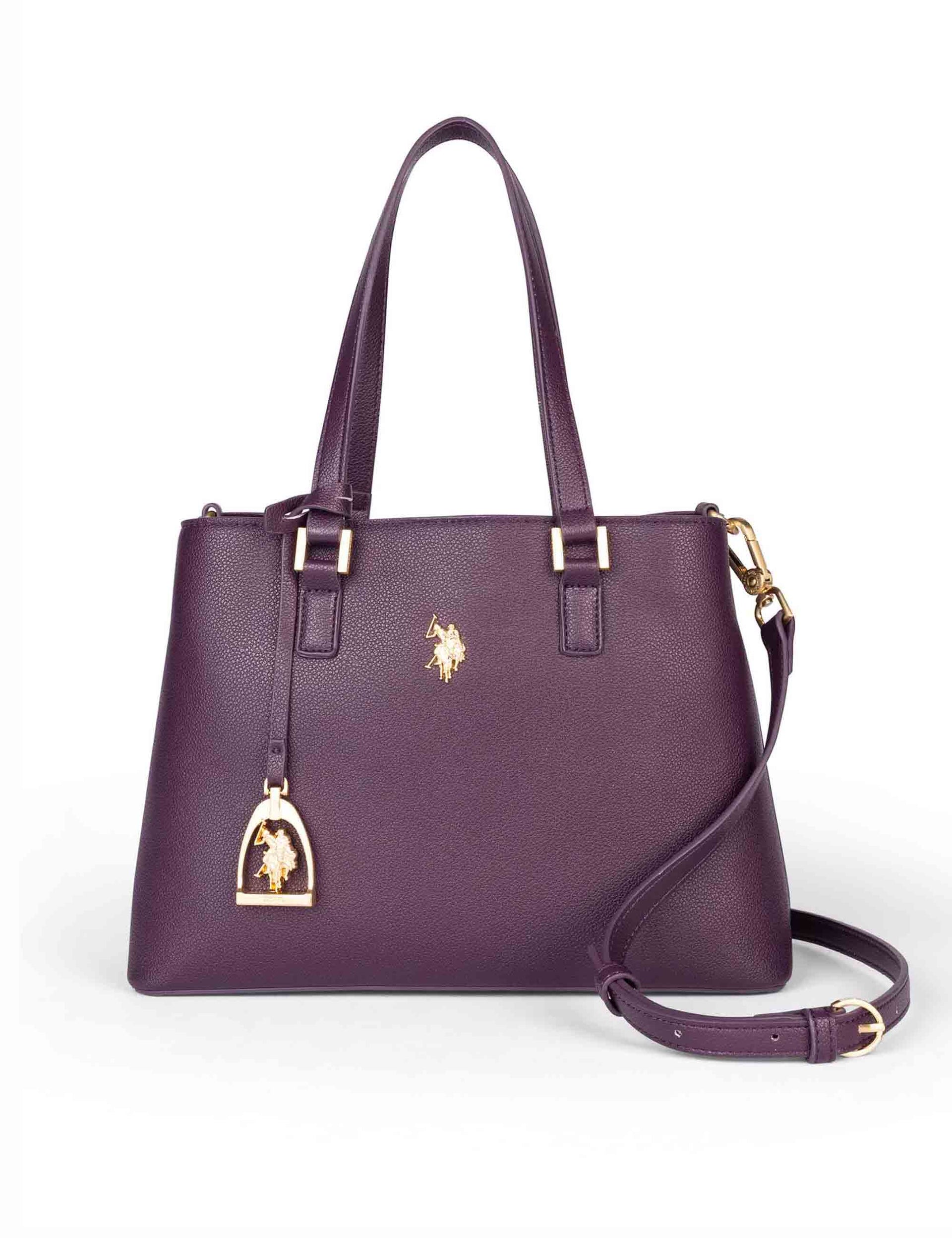 Jones Women's Shopping Bags in Plum Eco Leather