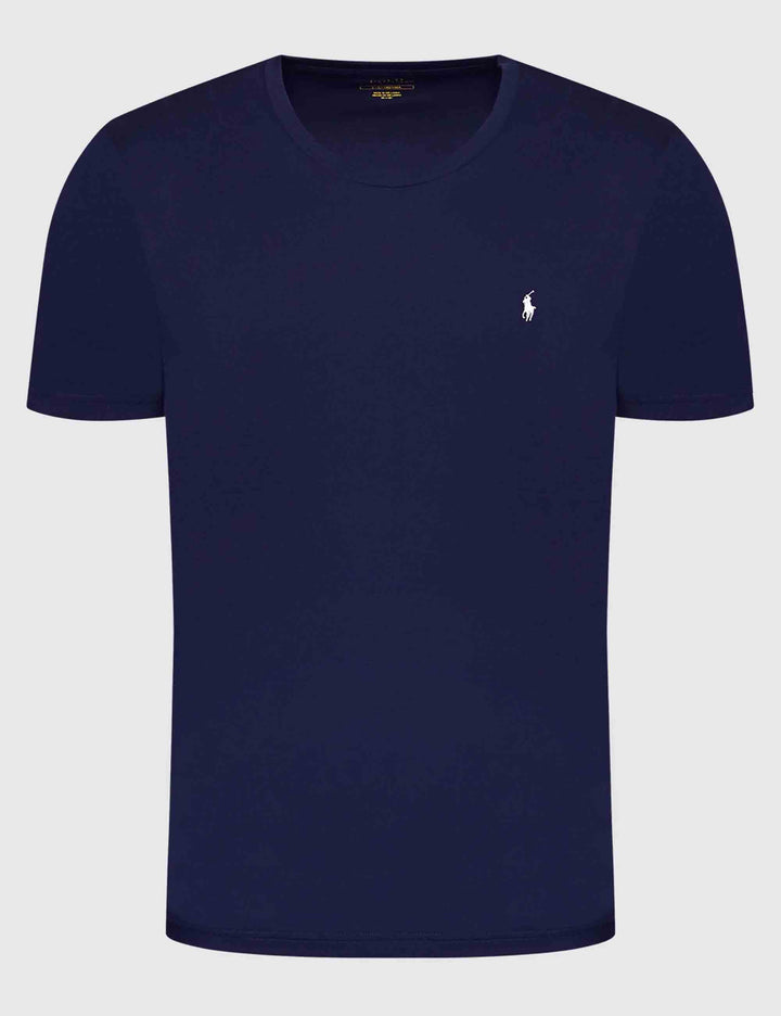 T-shirt uomo Sle in cotone blu con logo ricamato 714844756002 CRUISE NAVY Polo Ralph Lauren 