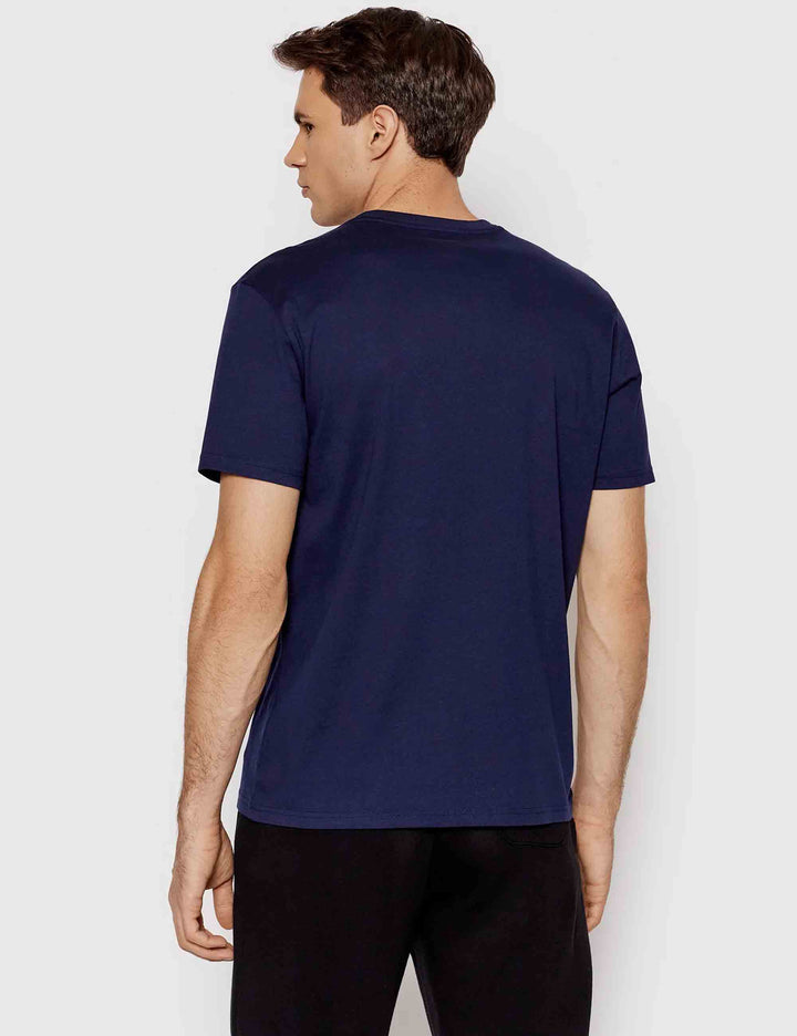 T-shirt uomo Sle in cotone blu con logo ricamato 714844756002 CRUISE NAVY Polo Ralph Lauren 