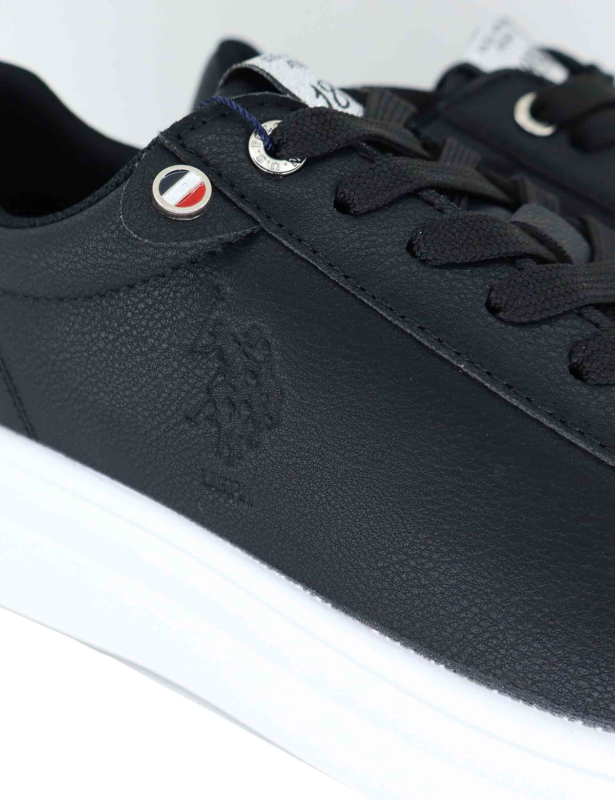 Sneakers donna in tessuto nero con logo laterale e suola alta CODY011C BLK U.S. Polo Assn. 