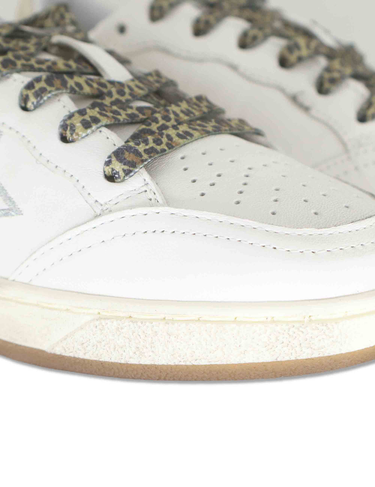 Sneakers donna in pelle bianca con inserti oro e logo laterale 2SD5221 074 2Star 