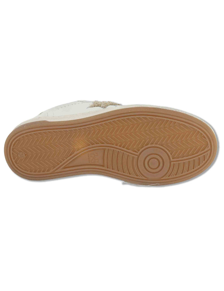 Sneakers donna in pelle bianca con inserti oro e logo laterale 2SD5221 074 2Star 