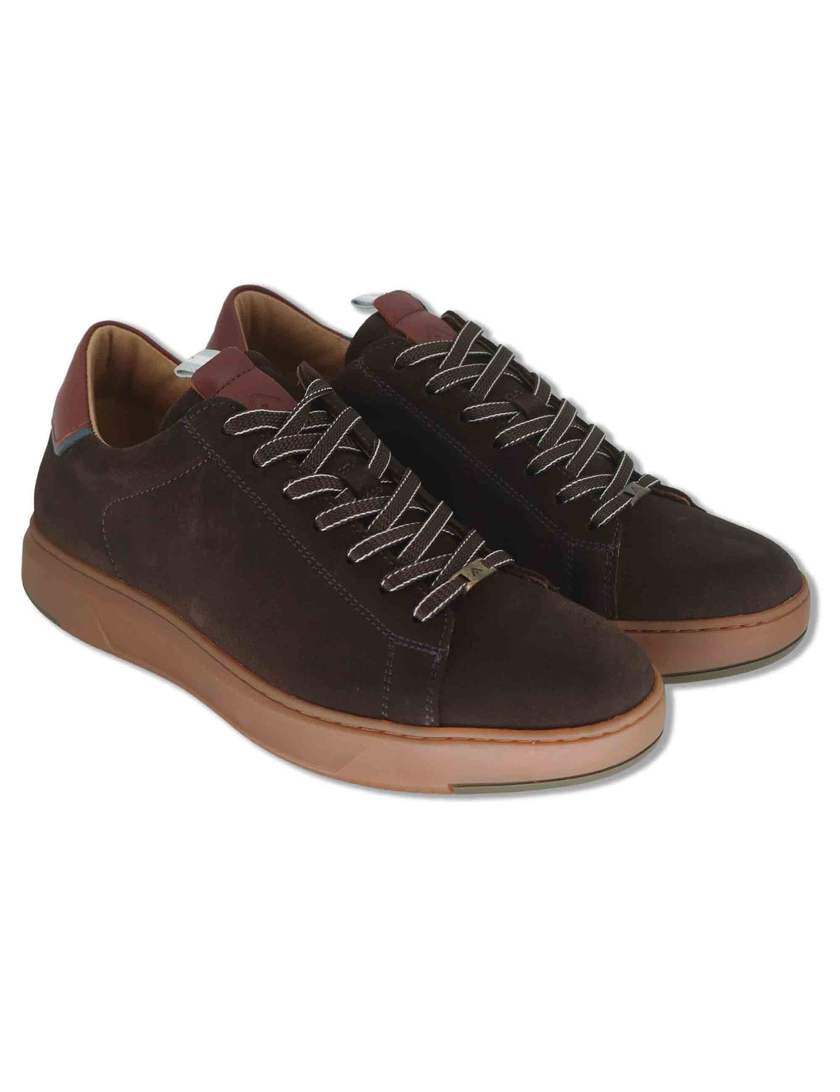 Sneakers uomo Aktif in camoscio marrone con fondo in gomma e sottopiede memory foam 13672 11296AM Ambitious 