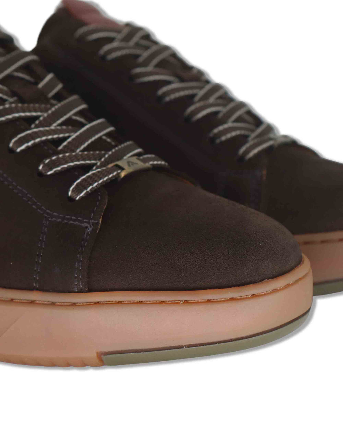 Sneakers uomo Aktif in camoscio marrone con fondo in gomma e sottopiede memory foam 13672 11296AM Ambitious 
