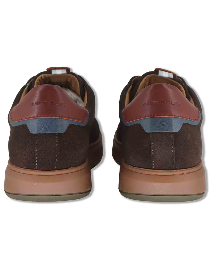 Sneakers uomo Aktif in camoscio marrone con fondo in gomma e sottopiede memory foam 13672 11296AM Ambitious 