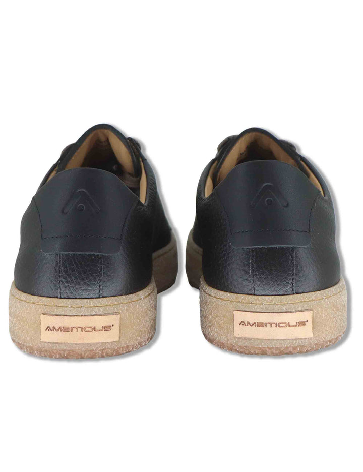 Sneakers uomo Kelpe in pelle nera con fondo in para e sottopiede memory foam 13971A 7523AM Ambitious 