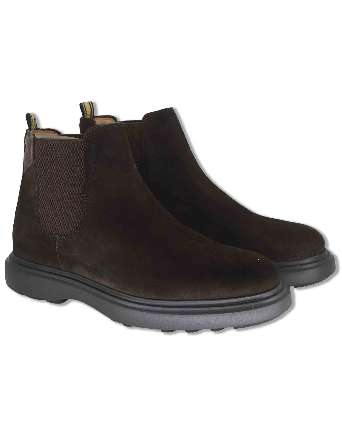 Stivaletti beatles uomo Lorenzo in camoscio marrone con elastici laterali e suola ultra leggera 14019 11171AM Ambitious 