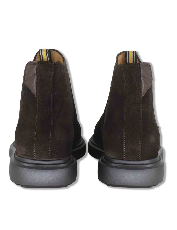 Stivaletti beatles uomo Lorenzo in camoscio marrone con elastici laterali e suola ultra leggera 14019 11171AM Ambitious 