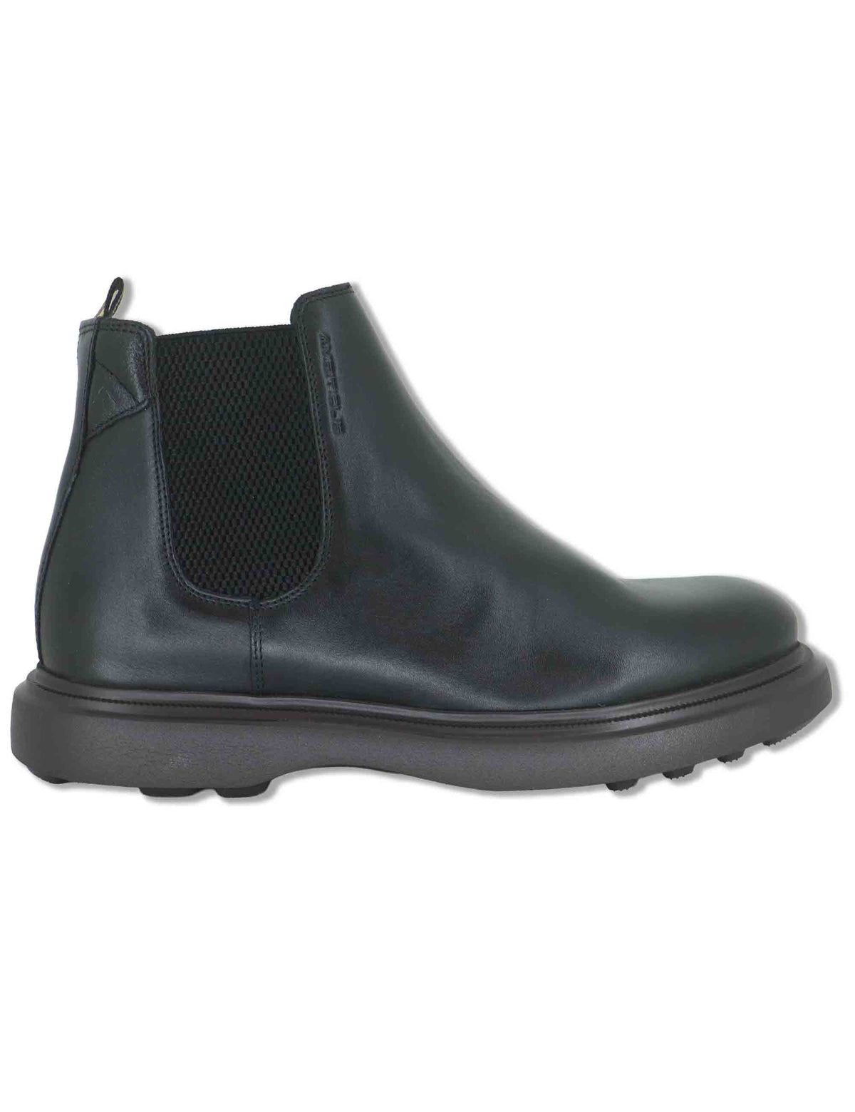 Stivaletti beatles uomo Lorenzo in pelle nera con elastici laterali e suola ultra leggera 14019 6583AM Ambitious 