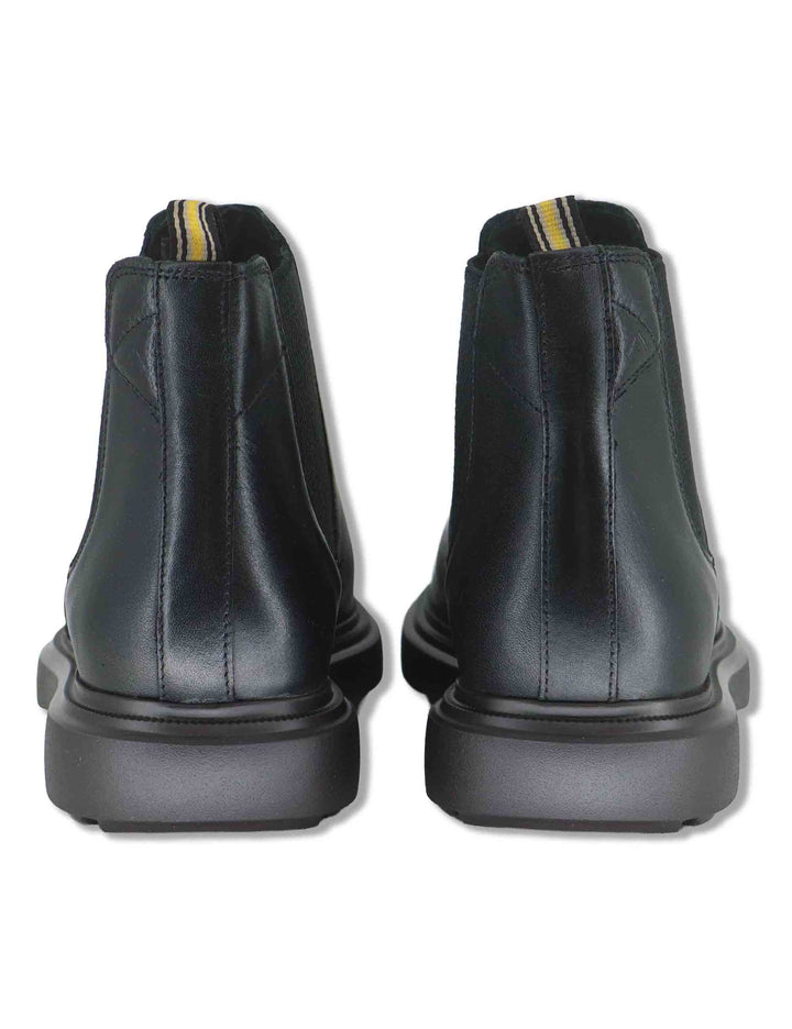 Stivaletti beatles uomo Lorenzo in pelle nera con elastici laterali e suola ultra leggera 14019 6583AM Ambitious 