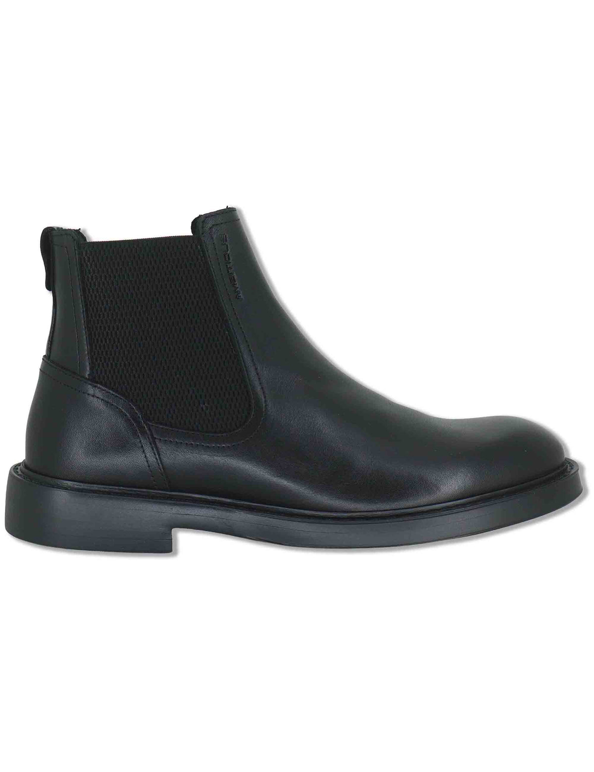 Stivaletti beatles uomo Smart in pelle nera con elastici laterali fondo in gomma e memory foam 14052 6583AM.1 Ambitious 