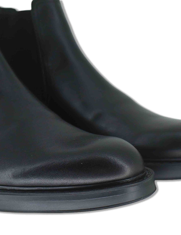 Stivaletti beatles uomo Smart in pelle nera con elastici laterali fondo in gomma e memory foam 14052 6583AM.1 Ambitious 