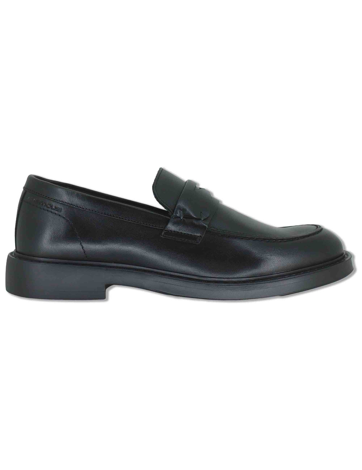 Mocassini uomo Smart in pelle nera con bendina e suola ultra leggera 14611 6583AM Ambitious 