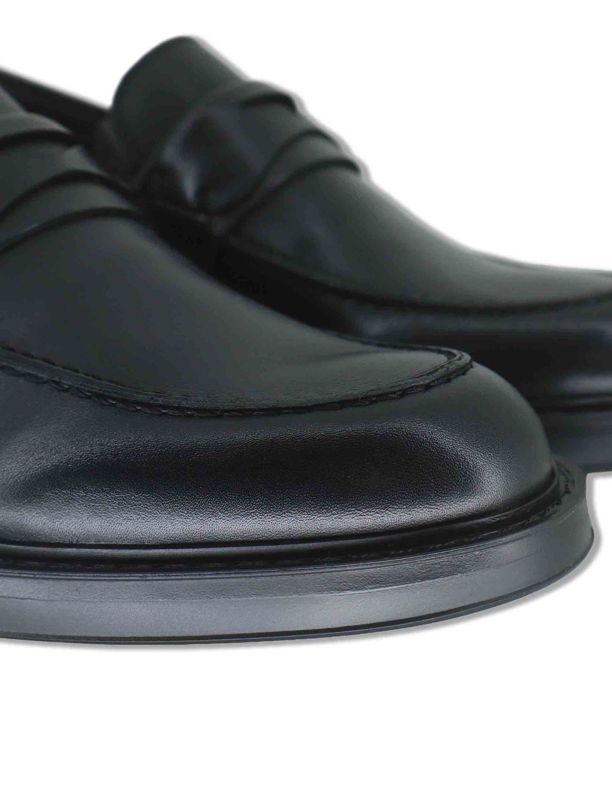Mocassini uomo Smart in pelle nera con bendina e suola ultra leggera 14611 6583AM Ambitious 